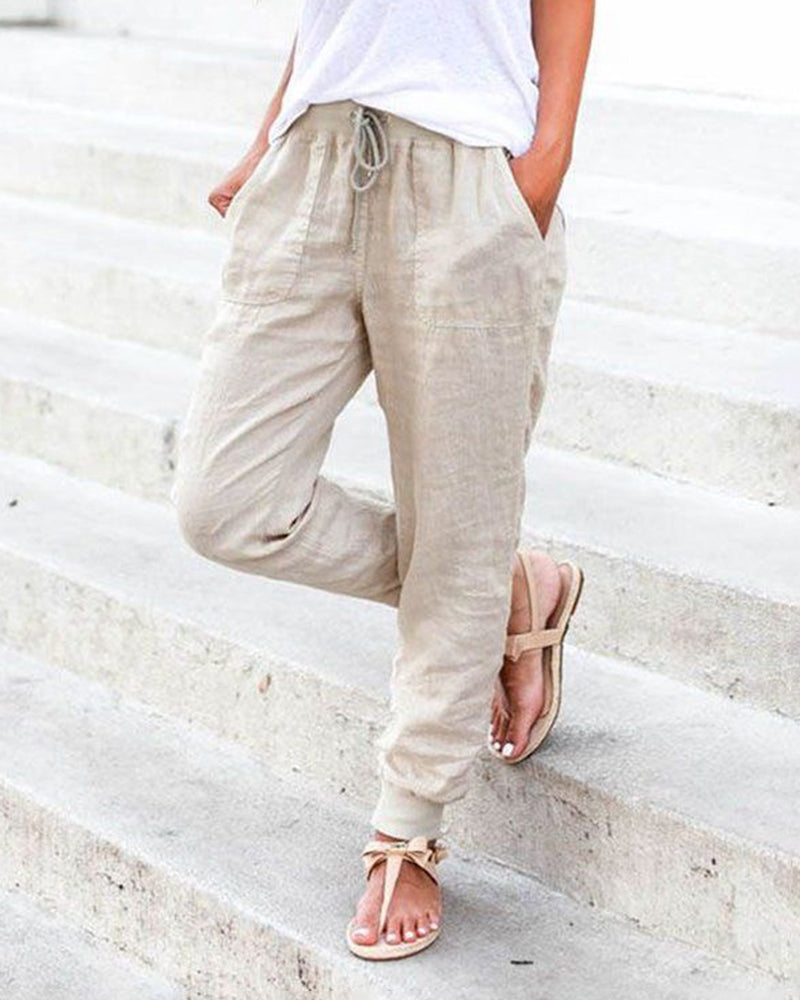 Jodie - Drawstring Jogger with Pockets