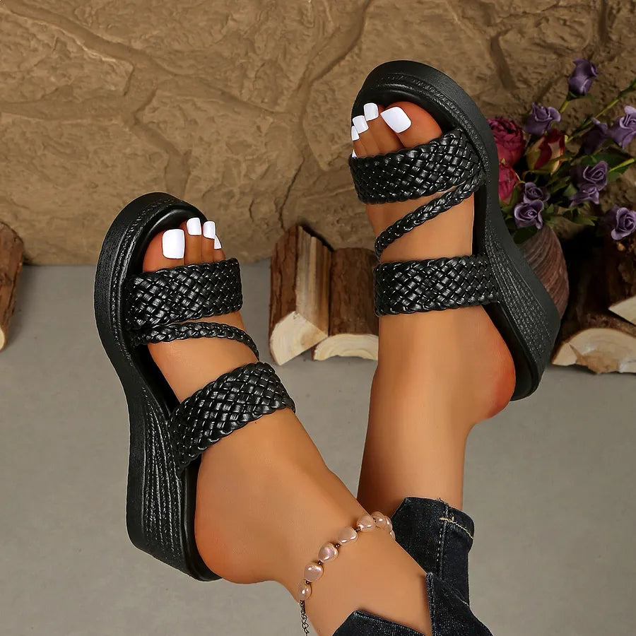 Karina - Cushioned Comfort Platform Sandal