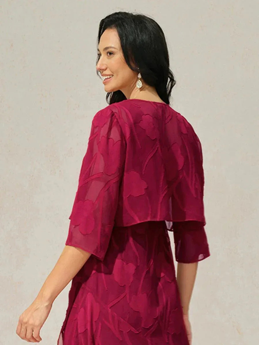 Zoe - Chiffon 3/4 Sleeve Shrug