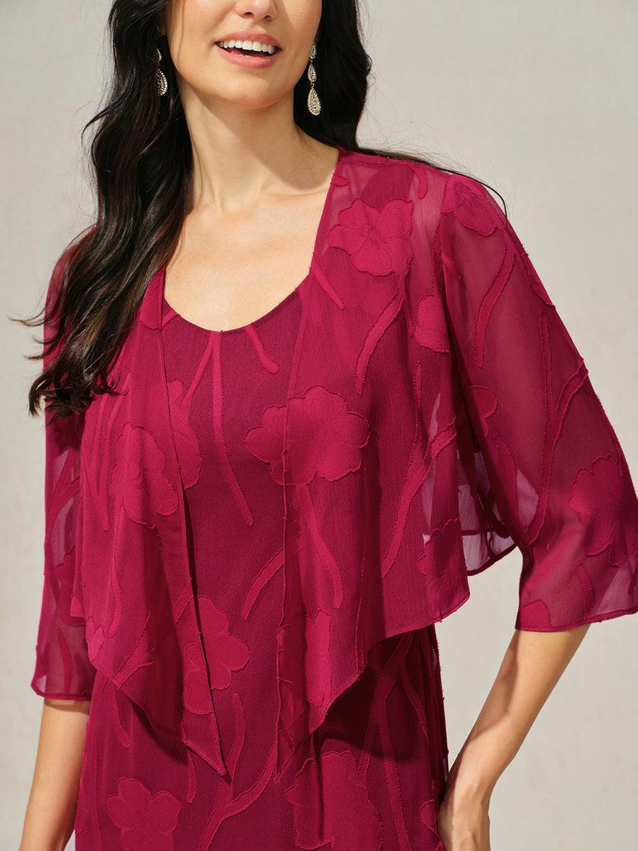 Zoe - Chiffon 3/4 Sleeve Shrug