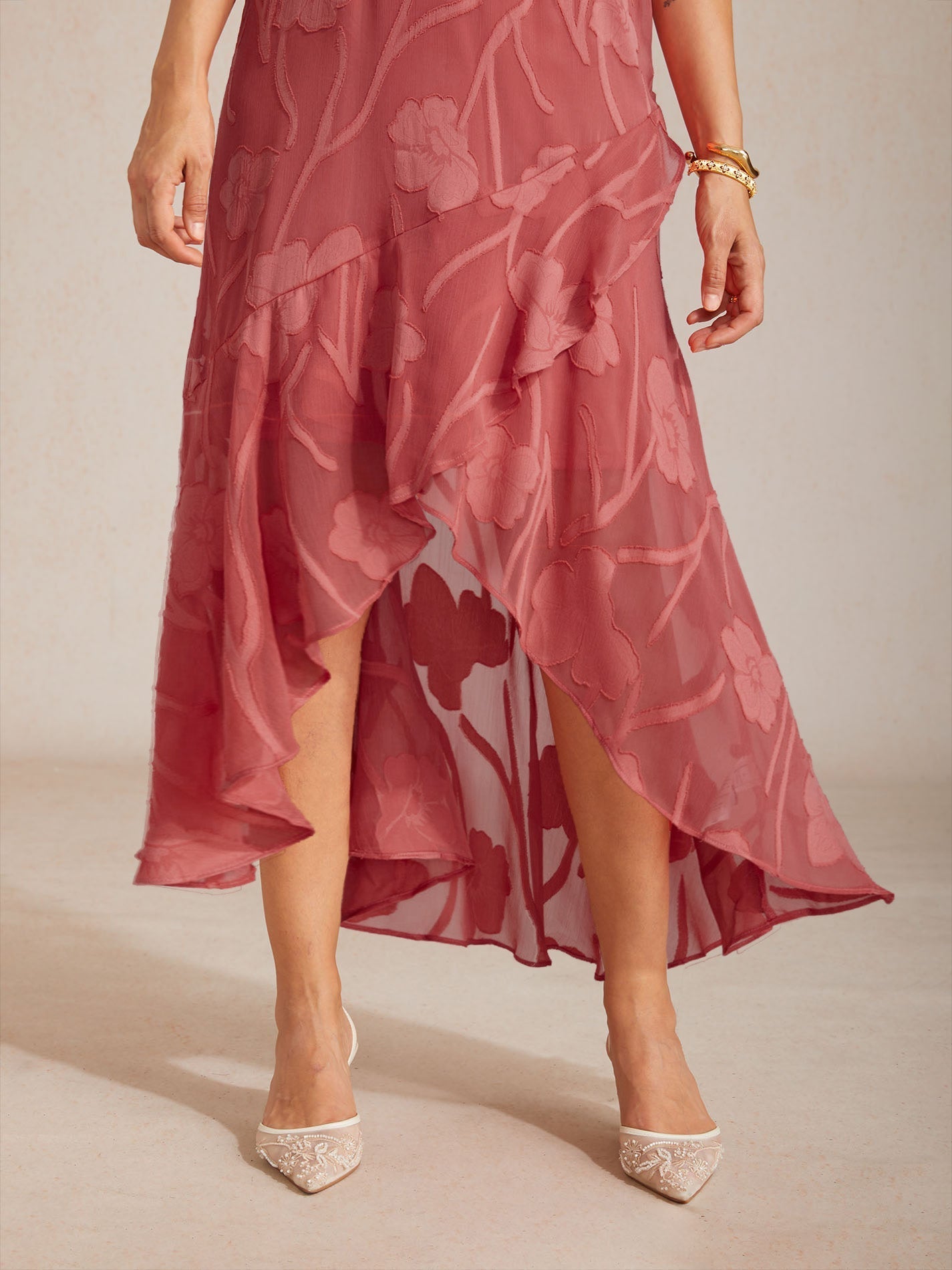 Zoe - Chiffon Asymmetrical Evening Gown