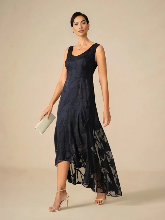Zoe - Chiffon Asymmetrical Evening Gown