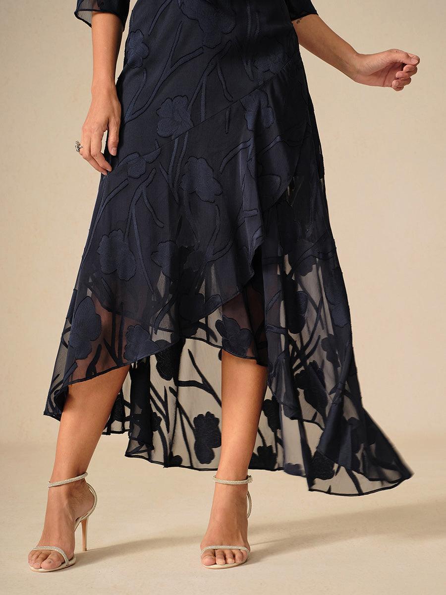 Zoe - Chiffon Asymmetrical Evening Gown