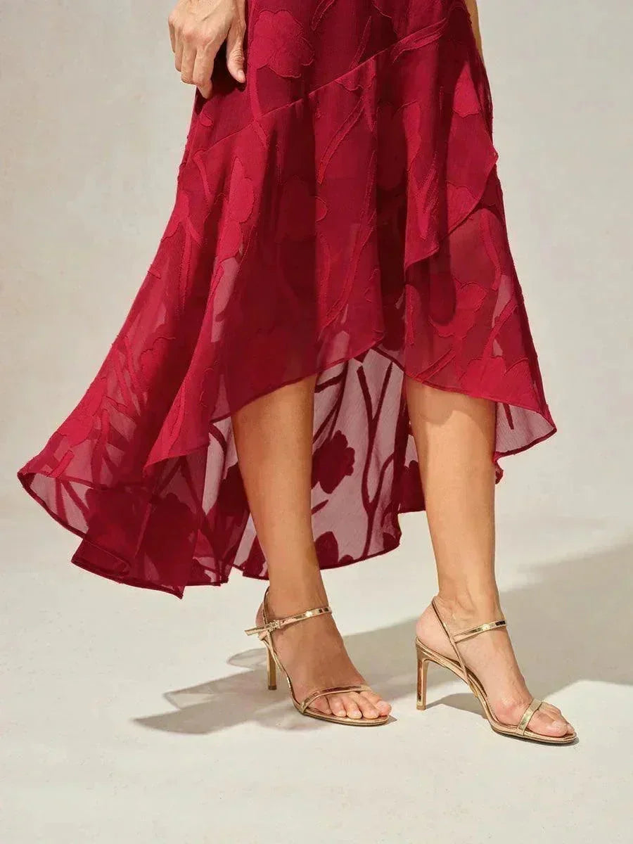Zoe - Chiffon Asymmetrical Evening Gown