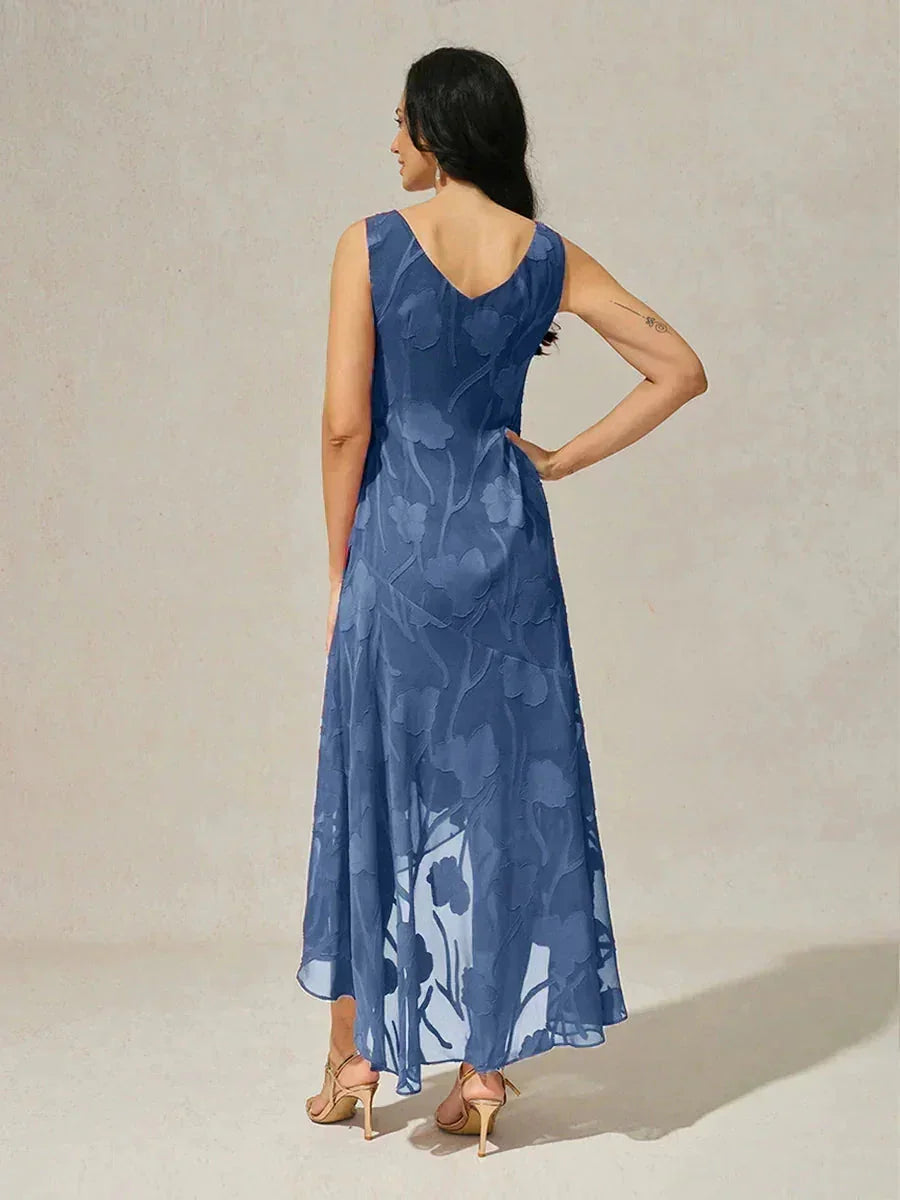 Zoe - Chiffon Asymmetrical Evening Gown