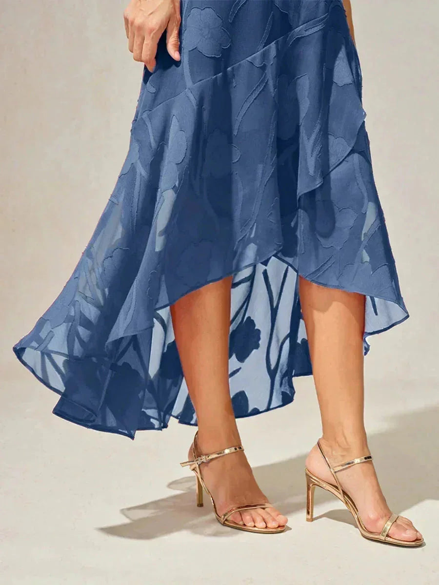 Zoe - Chiffon Asymmetrical Evening Gown