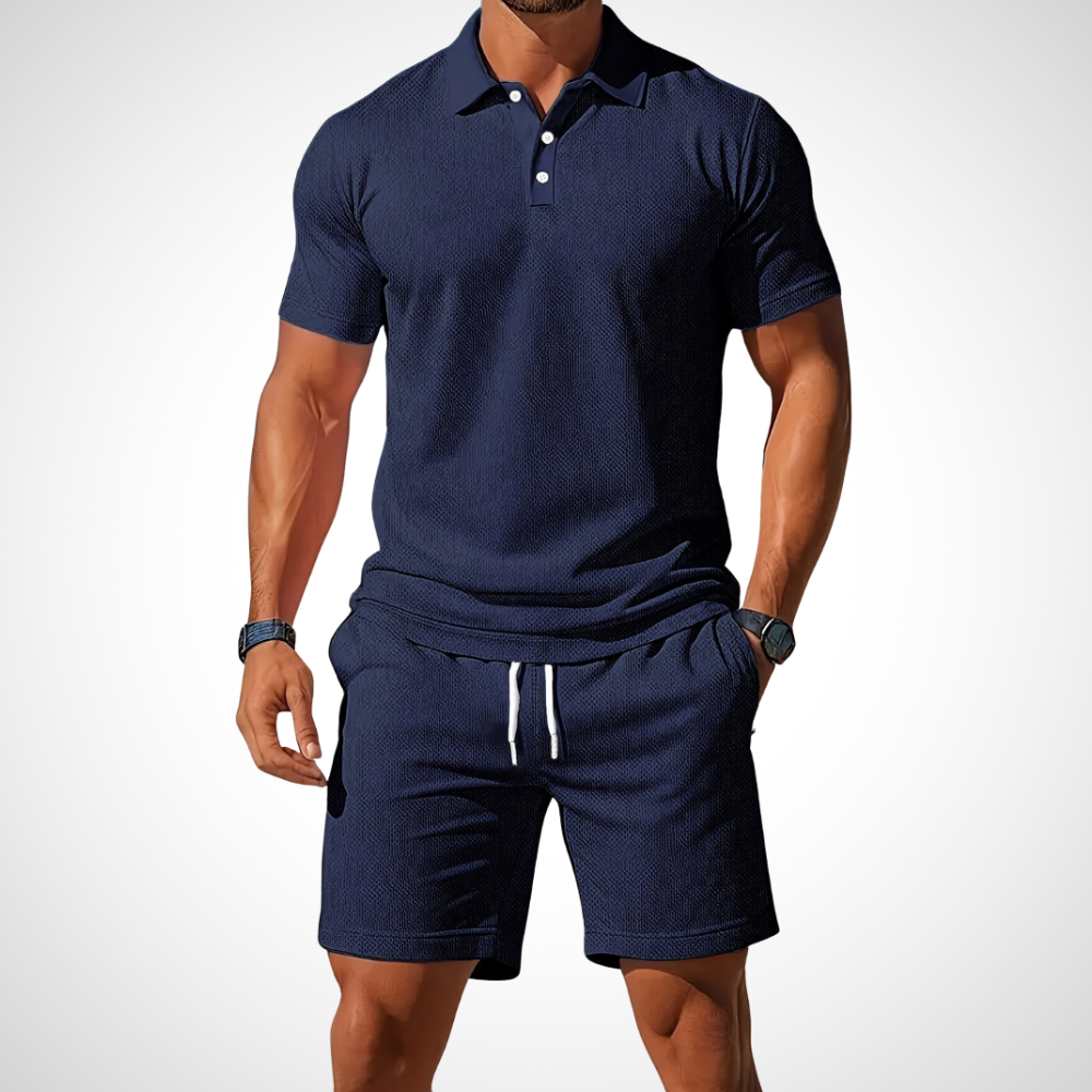 Enrique - Casual Polo and Shorts Set