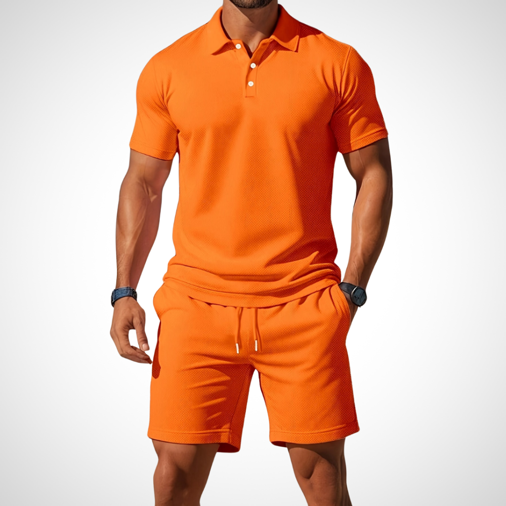 Enrique - Casual Polo and Shorts Set