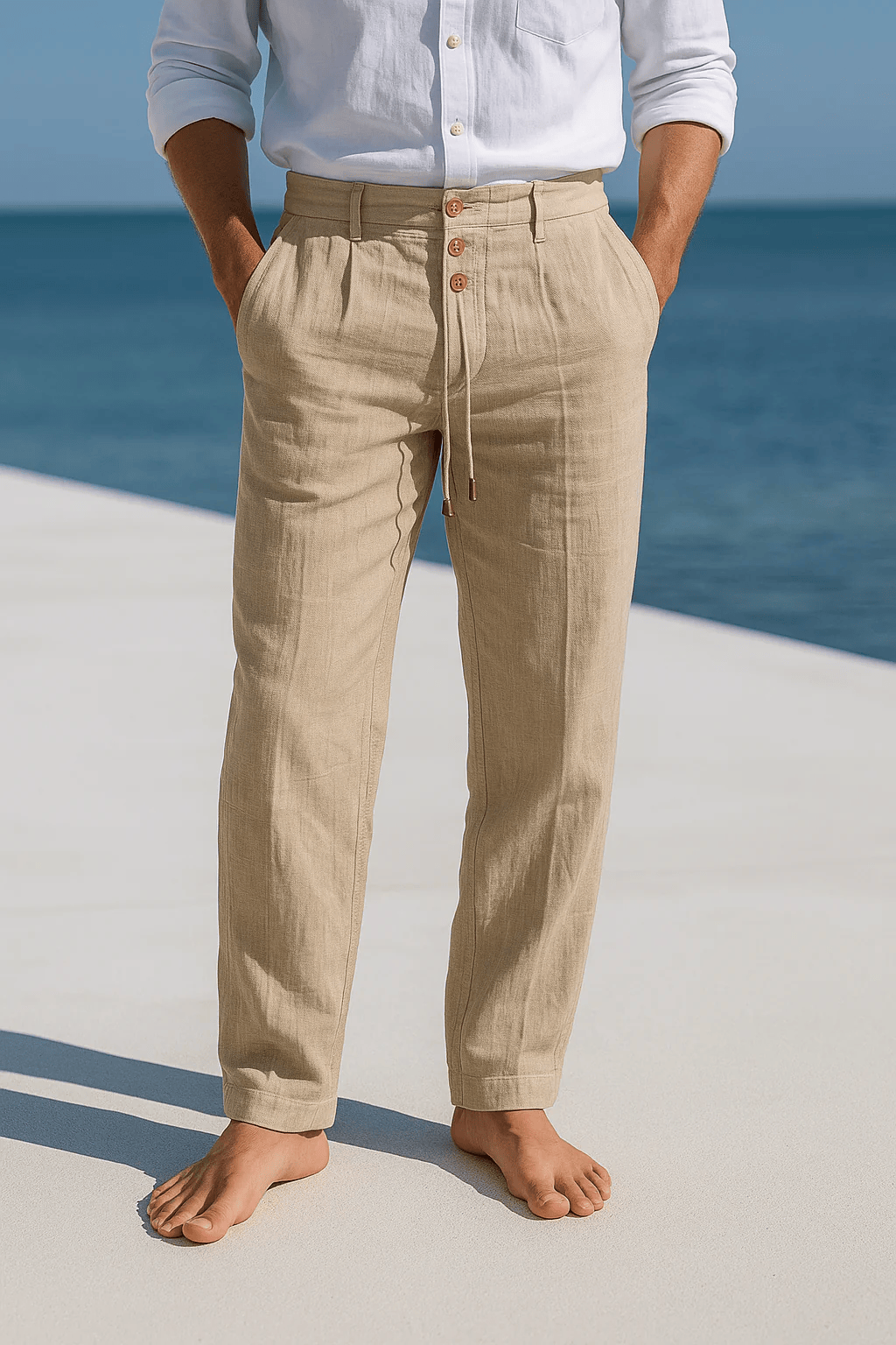 Allan - Breathable Linen Trousers