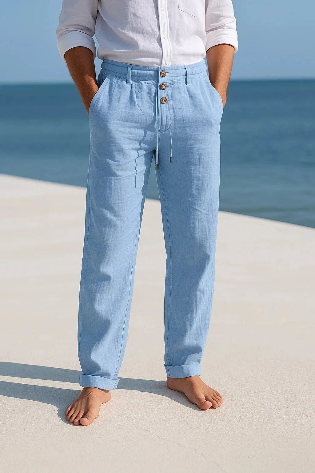 Allan - Breathable Linen Trousers