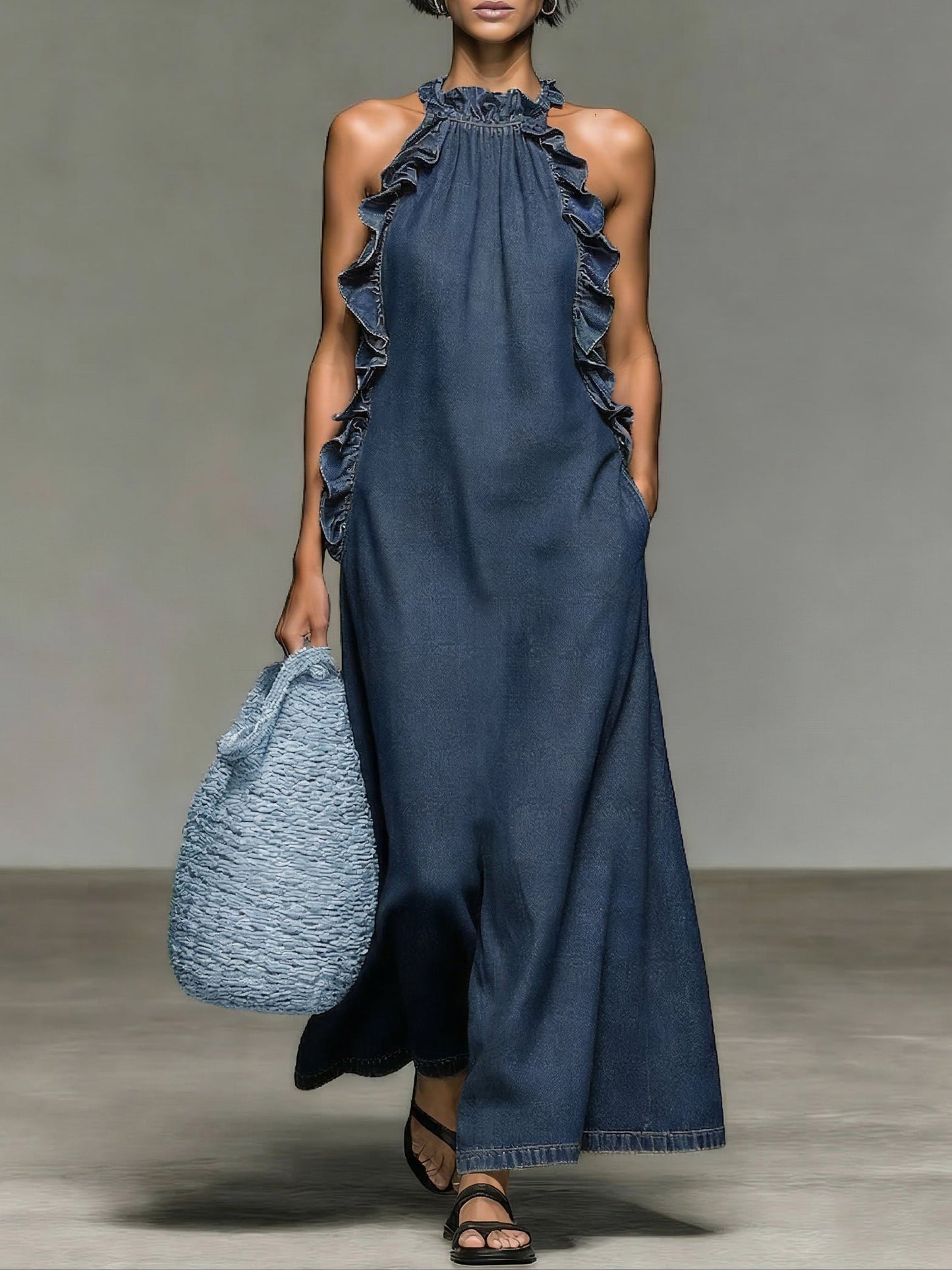Amalia - Iconic Sleeveless Ruffle Dress