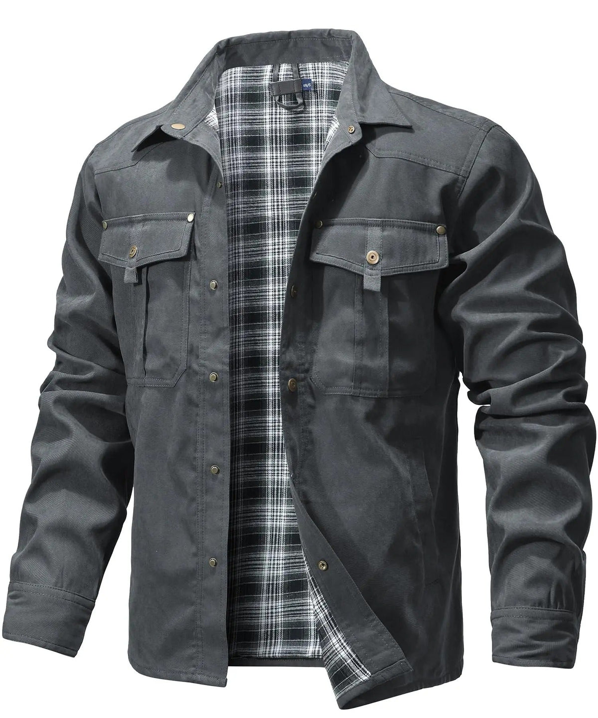 Aston - Casual Plaid Flannel Jacket