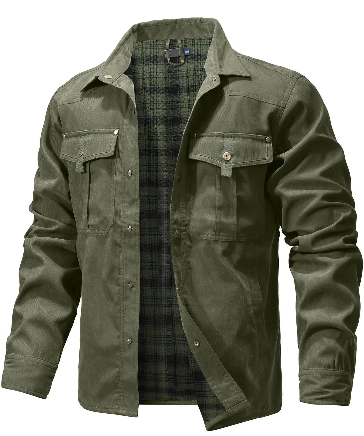 Aston - Casual Plaid Flannel Jacket