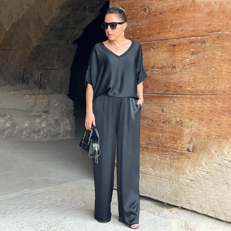 Sophia - Elegant Shiny Two-Piece Set